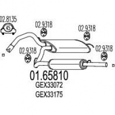 01.65810 MTS Глушитель выхлопных газов конечный