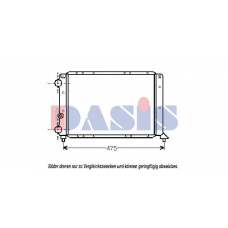 300012N AKS DASIS Радиатор, охлаждение двигателя