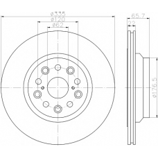 MDC2271L MINTEX Тормозной диск