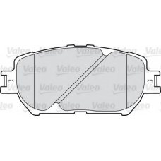 598862 VALEO Комплект тормозных колодок, дисковый тормоз