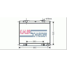 5200241 KUHLER SCHNEIDER Радиатор, охлаждение двигател