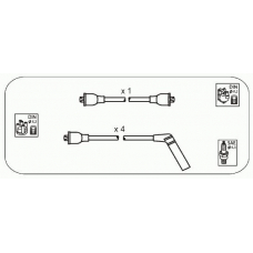 JP323 JANMOR Комплект проводов зажигания