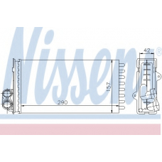 73356 NISSENS Теплообменник, отопление салона