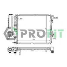 PR 0070A1 PROFIT Радиатор, охлаждение двигателя