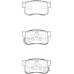 FD7430A NECTO Комплект тормозных колодок, дисковый тормоз