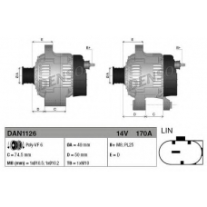 DAN1126 DENSO Генератор