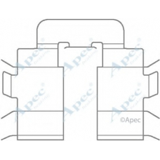 KIT1147 APEC Комплектующие, тормозные колодки