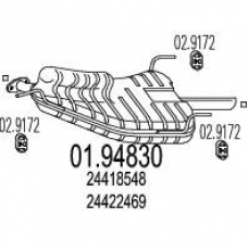 01.94830 MTS Глушитель выхлопных газов конечный