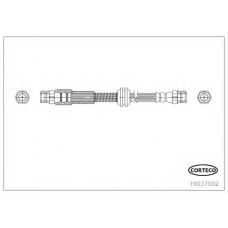 19037002 CORTECO Тормозной шланг