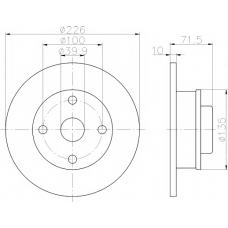 8DD 355 101-661 HELLA PAGID Тормозной диск