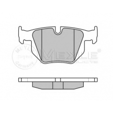 025 212 8217 MEYLE Комплект тормозных колодок, дисковый тормоз
