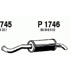 P1746 FENNO Глушитель выхлопных газов конечный