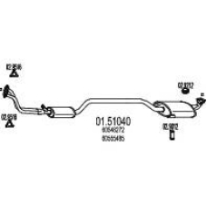 01.51040 MTS Средний глушитель выхлопных газов