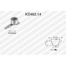 KD452.14 SNR Комплект ремня грм