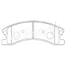 IBD-1091 IPS Parts Комплект тормозных колодок, дисковый тормоз