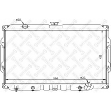 10-26542-SX STELLOX Радиатор, охлаждение двигателя