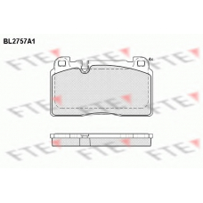 BL2757A1 FTE Комплект тормозных колодок, дисковый тормоз