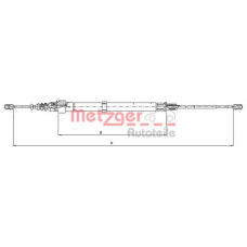 10.9033 METZGER Трос, стояночная тормозная система