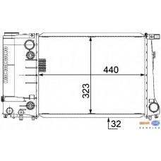 8MK 376 717-471 HELLA Радиатор, охлаждение двигателя