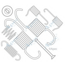 KIT988 APEC Комплектующие, тормозная колодка