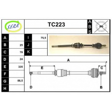 TC223 SERA Приводной вал
