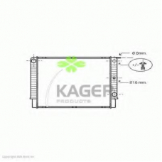 31-1157 KAGER Радиатор, охлаждение двигателя