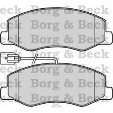 BBP2268 BORG & BECK Комплект тормозных колодок, дисковый тормоз