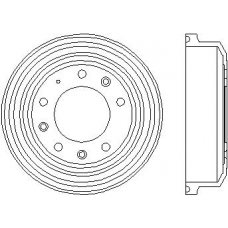94021800 TEXTAR Тормозной барабан