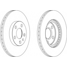 DDF842C-1 FERODO Тормозной диск