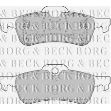 BBP1744 BORG & BECK Комплект тормозных колодок, дисковый тормоз