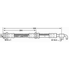 FBH7313 FIRST LINE Тормозной шланг