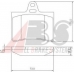37276 ABS Комплект тормозных колодок, дисковый тормоз