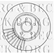 BBD5925S BORG & BECK Тормозной диск