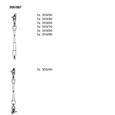 300/887 BREMI Комплект проводов зажигания