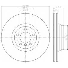 8DD 355 113-531 HELLA PAGID Тормозной диск