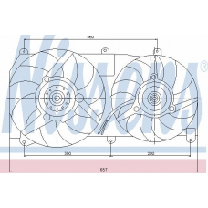 85054 NISSENS Вентилятор, охлаждение двигателя