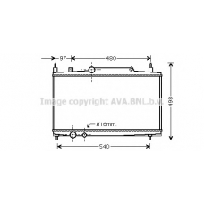 PEA2230 AVA Радиатор, охлаждение двигателя
