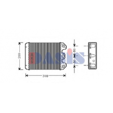 129010N AKS DASIS Теплообменник, отопление салона