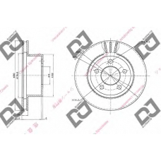 BD1695 DJ PARTS Тормозной диск