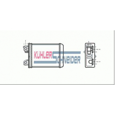 0290401 KUHLER SCHNEIDER Теплообменник, отопление салона