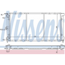 65261 NISSENS Радиатор, охлаждение двигателя