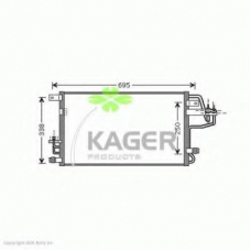 94-6350 KAGER Конденсатор, кондиционер