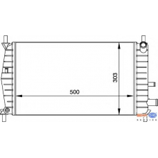 8MK 376 720-261 HELLA Радиатор, охлаждение двигателя