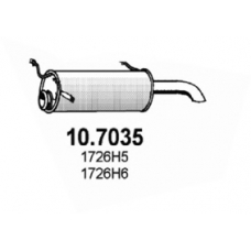 10.7035 ASSO Глушитель выхлопных газов конечный