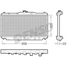 DRM40001 DENSO Радиатор, охлаждение двигателя