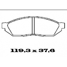 BL1135A1 FTE Комплект тормозных колодок, дисковый тормоз