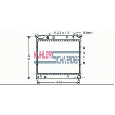 2203601 KUHLER SCHNEIDER Радиатор, охлаждение двигател