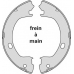 M856 MGA Комплект тормозных колодок, стояночная тормозная с