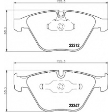 8DB 355 009-271 HELLA Комплект тормозных колодок, дисковый тормоз