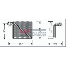 8700001 KUHLER SCHNEIDER Испаритель, кондиционер